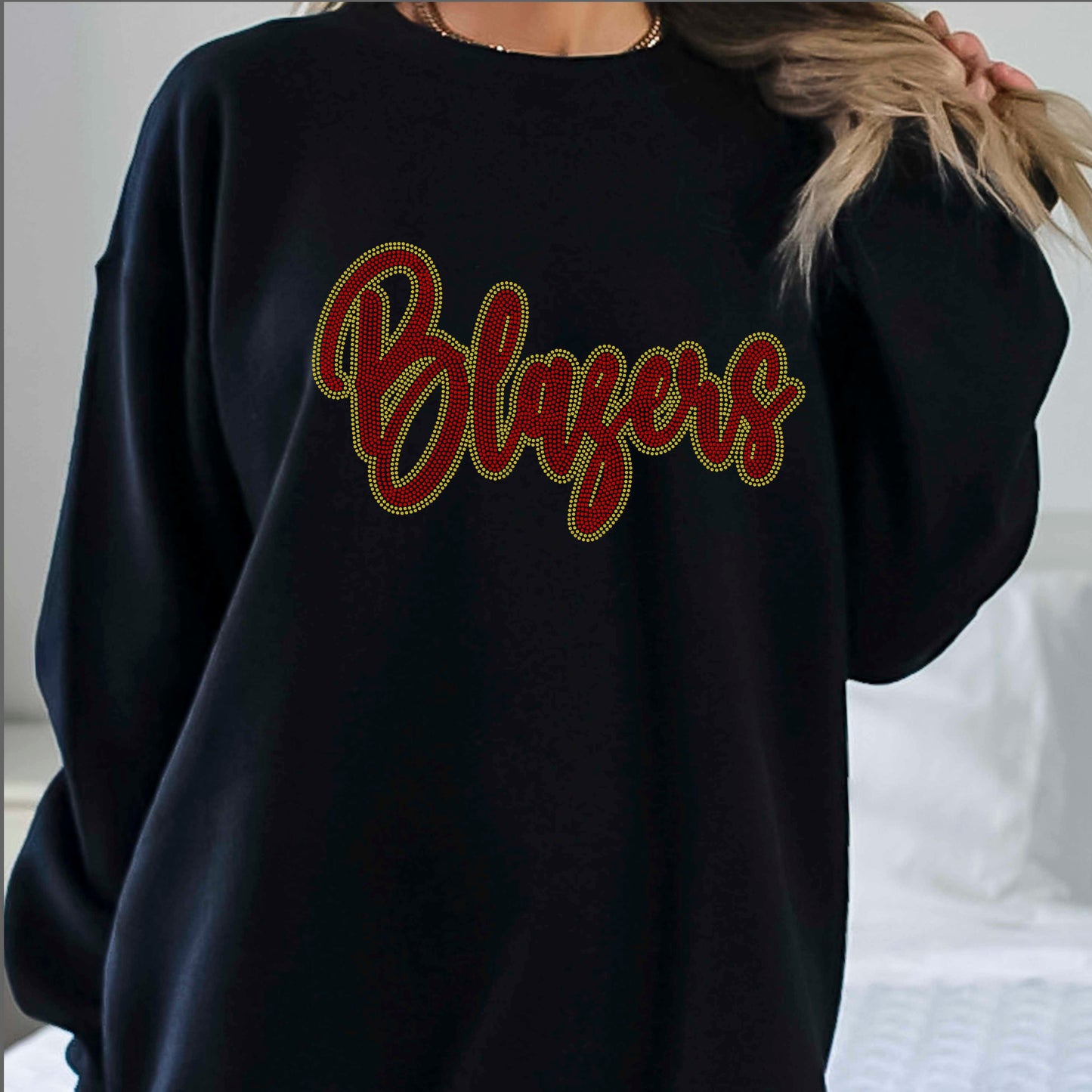 Blazers 2-Color Approximately 11" wide Spangle Transfer