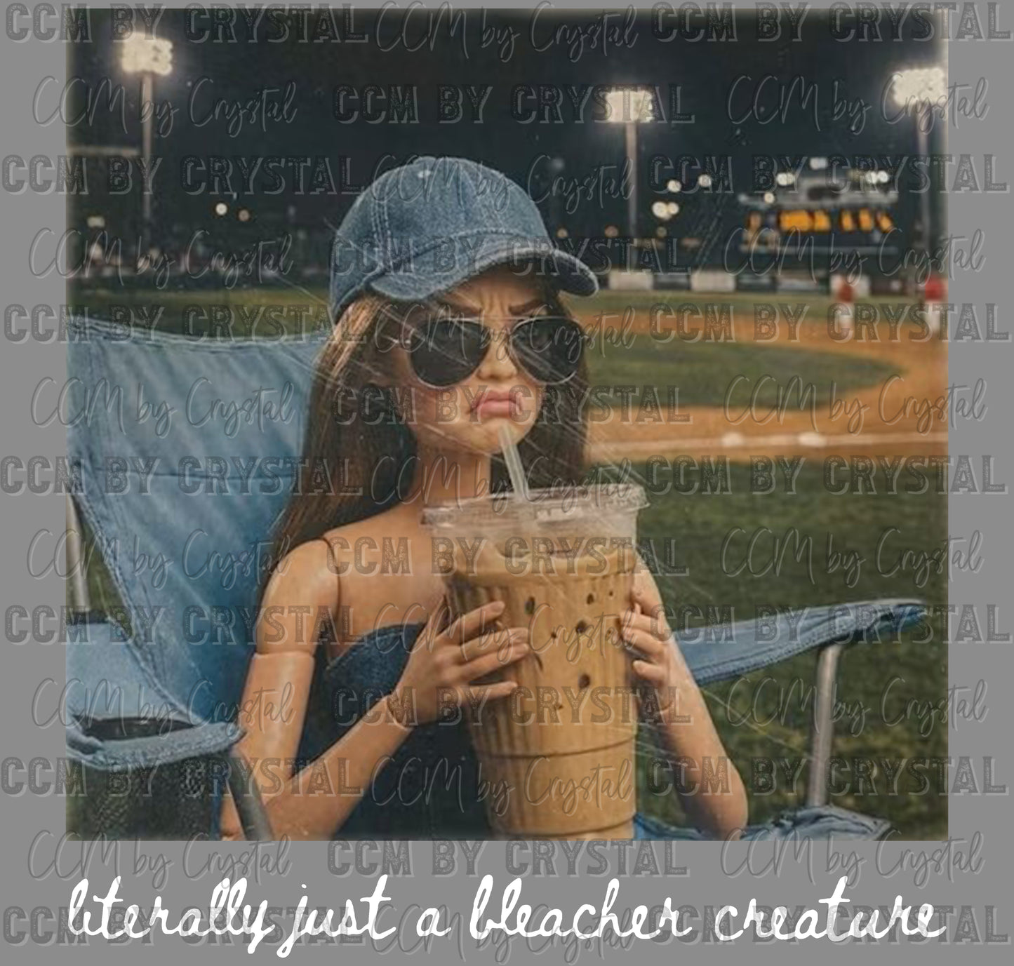 Literally Just a Bleacher Creature Baseball Softball DTF Transfer