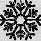 Snowflake Distressed Winter Christmas Ready to Press Transfer