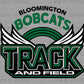 Bloomington Bobcats Track and Field Ready to Press Instant Peel DTF Transfers Sublimation Transfers
