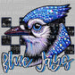 Blue Jays Faux Rhinestones Effect Ready to Press Transfer DTF Transfer Sublimation Transfer