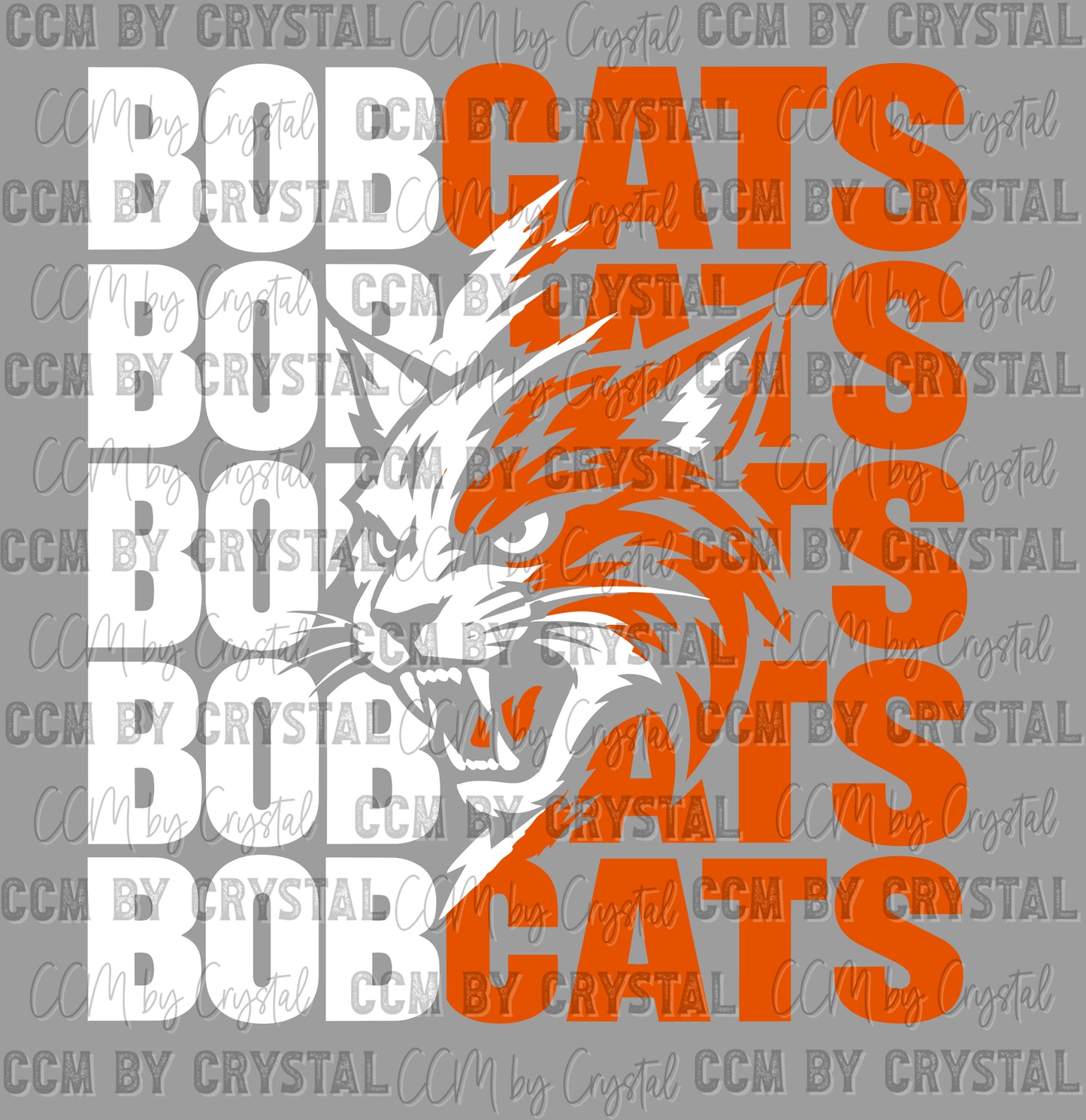 Bobcats Orange White Mom Ready to Press DTF Transfers