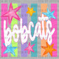 Bobcats Colorful Mascot Ready to Press DTF Transfers Sublimation Transfers =