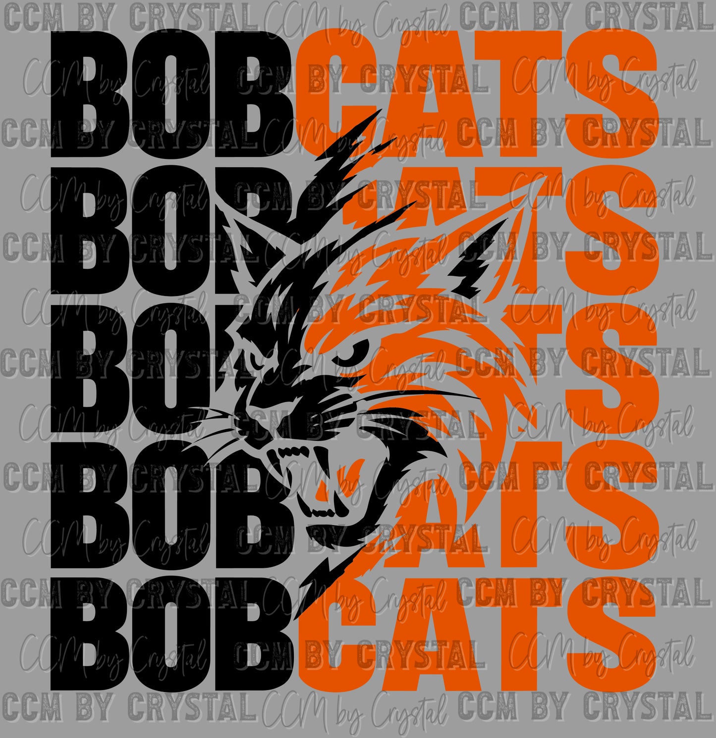 Bobcats Orange Ready to Press DTF Transfers Sublimation Transfers