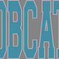 Bobcats 2-Color Approximately 11" wide X 6" Spangle Transfer