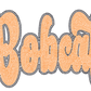 Bobcats 2-Color Approximately 11" wide Spangle Transfer