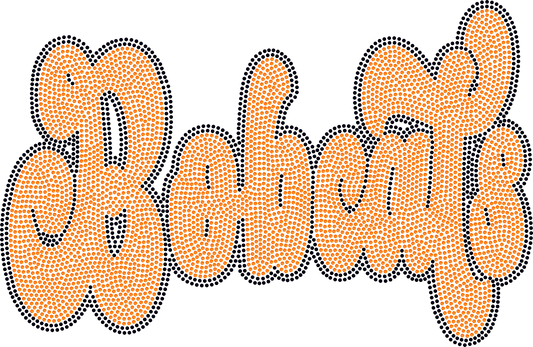 Bobcats 2-Color Approximately 11" wide Spangle Transfer