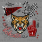 Let's Go Bobcat's Mascot Ready to Press Transfer DTF Transfer Sublimation Transfer