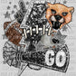 Bobcats Cougars Football Faux Sequins Faux Embroidery Ready to Press Transfer