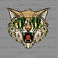 Bobcats Green Pocket DTF Transfer Sublimation Transfer
