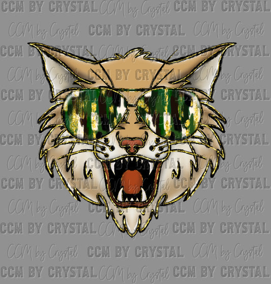 Bobcats Green Pocket DTF Transfer Sublimation Transfer
