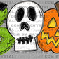 Halloween Boo Monsters Ready to Press Transfer DTF Transfer Sublimation Transfer