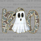 Boo Ghost Camo Halloween Ready to Press Transfer DTF Transfer Sublimation Transfer