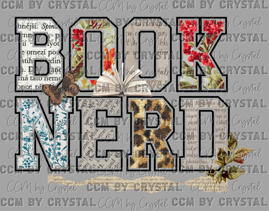Book Nerd Ready to Press Instant Peel DTF Transfers Sublimation Transfers