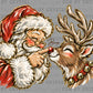 Santa Reindeer Boop Christmas Ready to Press DTF Transfers Sublimation Transfers