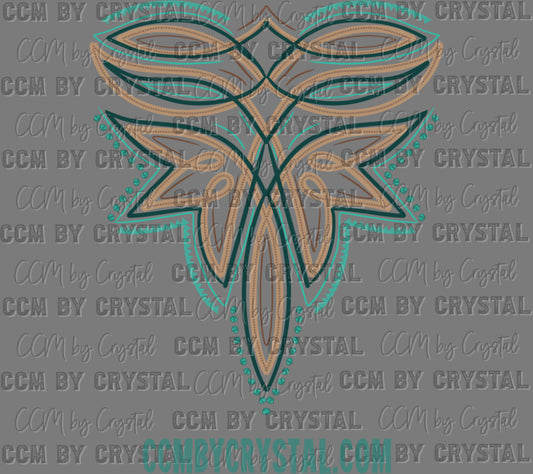 Western Boot Stitch Ready to Press Transfer DTF Transfer Sublimation Transfer