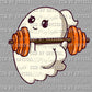 Working on My Booty Ghost Pocket Halloween Fall Ready to Press Transfer DTF Transfer Sublimation Transfer