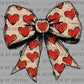 Valentines Day Heart Bow Ready to Press Transfer DTF Transfer Sublimation Transfer
