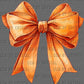 Orange Bow Ready to Press Transfer DTF Transfer Sublimation Transfer