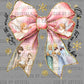 Joy to the World Nativity Bow Christmas Ready to Press Transfer DTF Transfer Sublimation Transfer