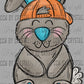 Boy Bunny Easter Ready to Press Transfer DTF Transfer Sublimation Transfer
