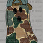 Camo Boy Ghost Halloween Ready to Press Transfer DTF Transfer Sublimation Transfer