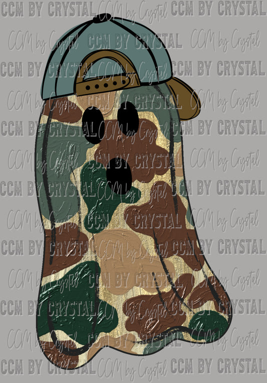 Camo Boy Ghost Halloween Ready to Press Transfer DTF Transfer Sublimation Transfer