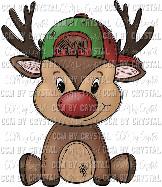 Boy Reindeer Christmas Ready To Press Transfer