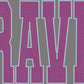 Braves 11" Wide 2- Color Spangle Transfer
