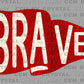 Braves Pennant Mascot Ready to Press Transfer DTF Transfer Sublimation Transfer
