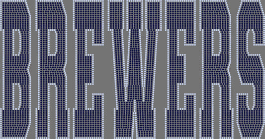 Brewers 11" 2-Color Ready to Press Spangle Transfer Bling Transfer Sparkle Transfer