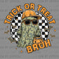 Camo Ghost Trick or Treat Halloween Ready to Press Transfer DTF Transfer Sublimation Transfer