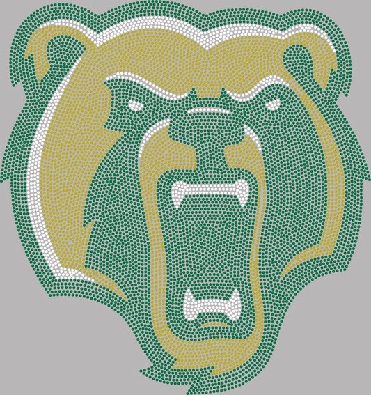 Brooke High School Bruin Approximately 11" wide Spangle Transfer