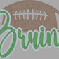 Bruins Football Approximately 11" wide Spangle Transfer