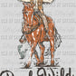Buck Wild Cowgirl Western Rodeo Ready to Press Transfer DTF Transfer Sublimation Transfer