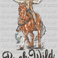 Buck Wild Rodeo Western Ready to Press Transfer