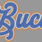 Bucs 11" 3-Color Ready to Press Spangle Transfer Bling Transfer Sparkle Transfer