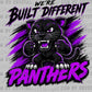 Panthers Purple Built Different Mascot Ready to Press DTF Transfers Sublimation Transfers (