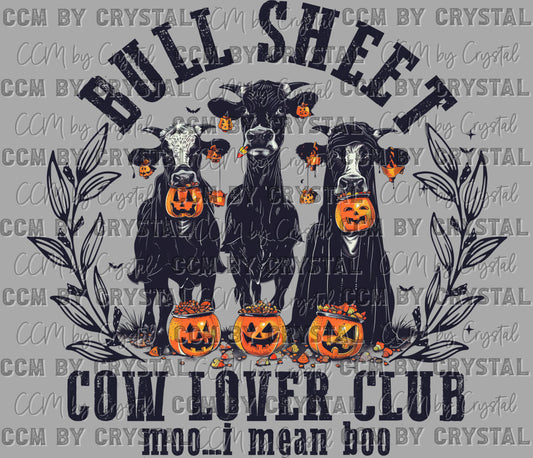 Halloween Bull Sheet Black Ready to Press Transfer DTF Transfer Sublimation Transfer
