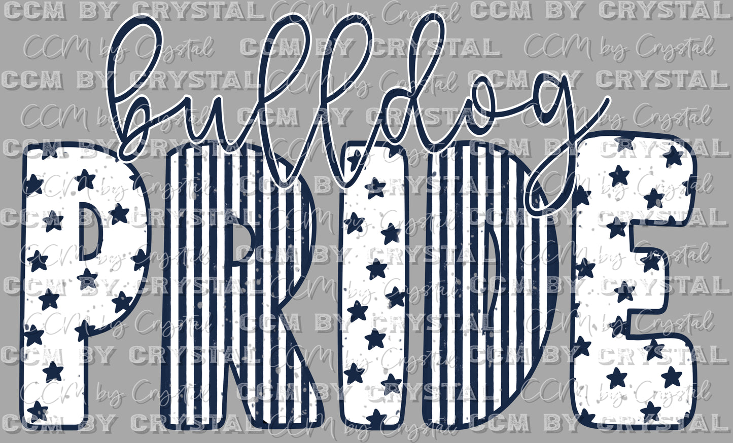 Bulldog Pride Ready to Press Transfer DTF Transfer Sublimation Transfer