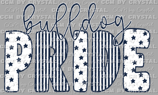 Bulldog Pride Ready to Press Transfer DTF Transfer Sublimation Transfer