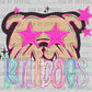 Bulldogs Pastel Mascot Ready to Press DTF Transfers Sublimation Transfers
