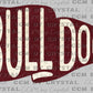 Bulldogs Pennant Mascot Ready to Press Transfer DTF Transfer Sublimation Transfer