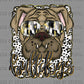 Bulldogs Gold DTF Transfer Sublimation Transfer