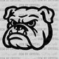 Bulldogs Mascot Ready to Press Transfer DTF Transfer Sublimation Transfer