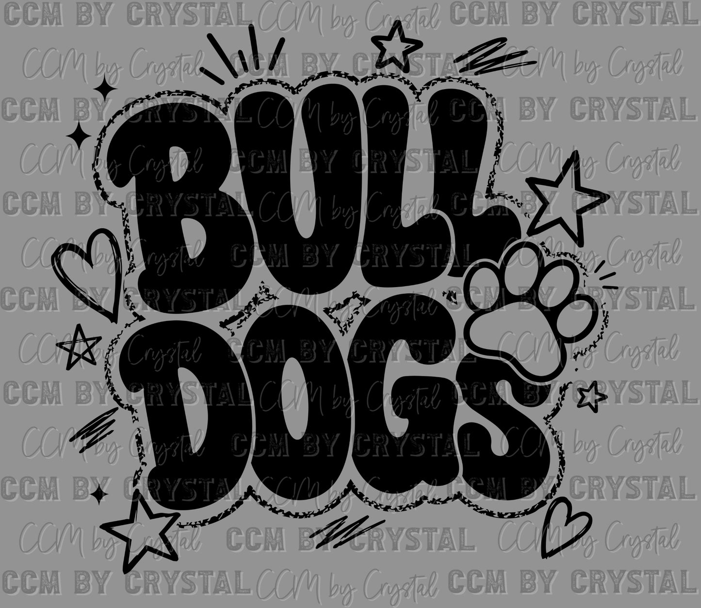 Bulldogs Ready to Press DTF Transfers Sublimation Transfers