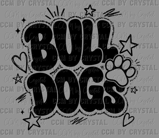 Bulldogs Ready to Press DTF Transfers Sublimation Transfers