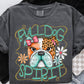 Bulldog Spirit Cartoon Mascot Ready to Press Transfer DTF Transfer Sublimation Transfer