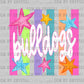 Bulldogs Colorful Mascot Ready to Press DTF Transfers Sublimation Transfers