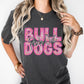 Bulldogs Pink Out Faux Glitter Effect Ready to Press Transfer DTF Transfer Sublimation Transfer
